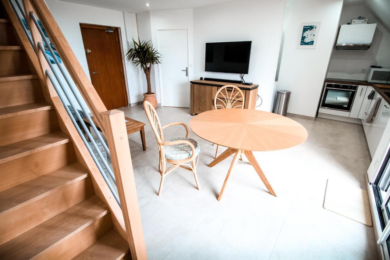 Appart-Duplex Vue Mer Panoramique Balcon & Piscine Proche Commerce Penmarcʼh Exteriör bild