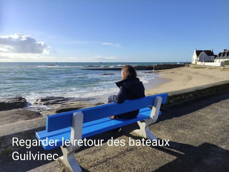 Appart-Duplex Vue Mer Panoramique Balcon & Piscine Proche Commerce Penmarcʼh Exteriör bild
