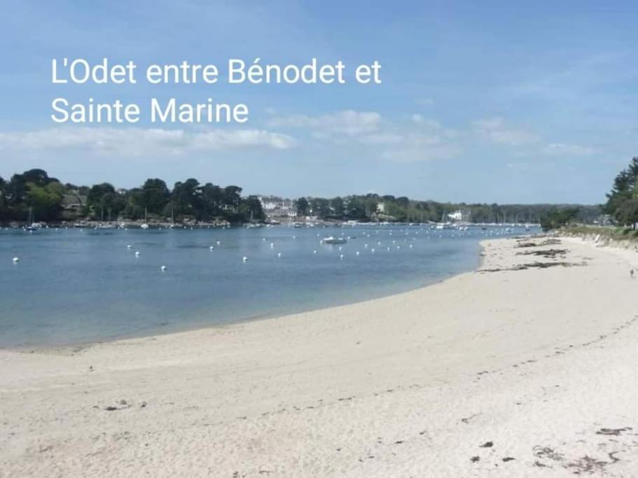 Appart-Duplex Vue Mer Panoramique Balcon & Piscine Proche Commerce Penmarcʼh Exteriör bild
